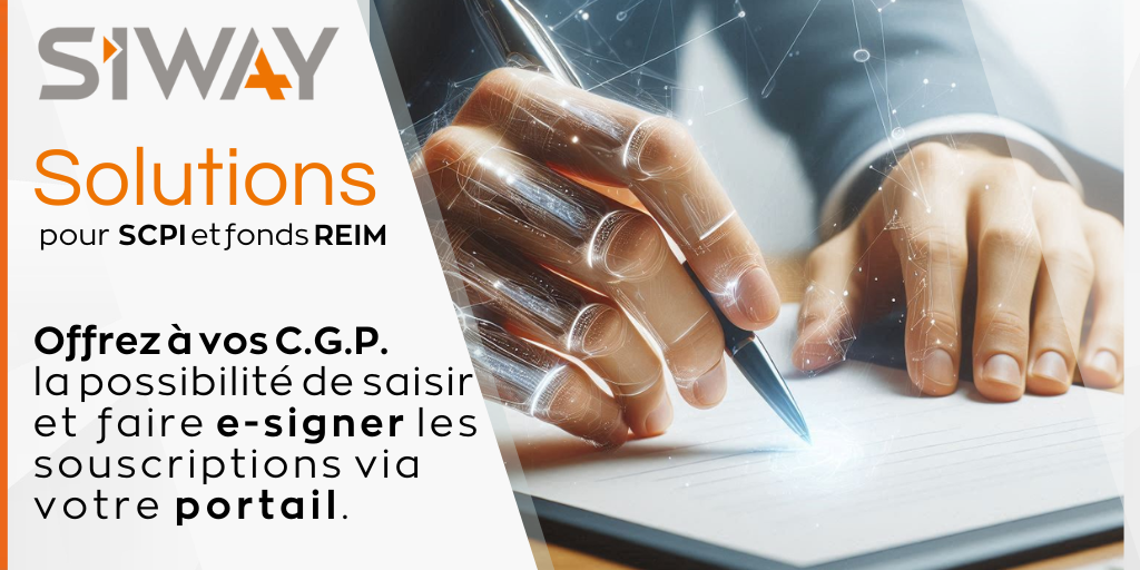 Solutions SIWAY pour SCPI ou d'autres fonds de REIM  | Outils Middle Office et Back Office